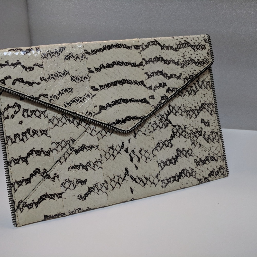 Rebecca Minkoff snakeskin clutch